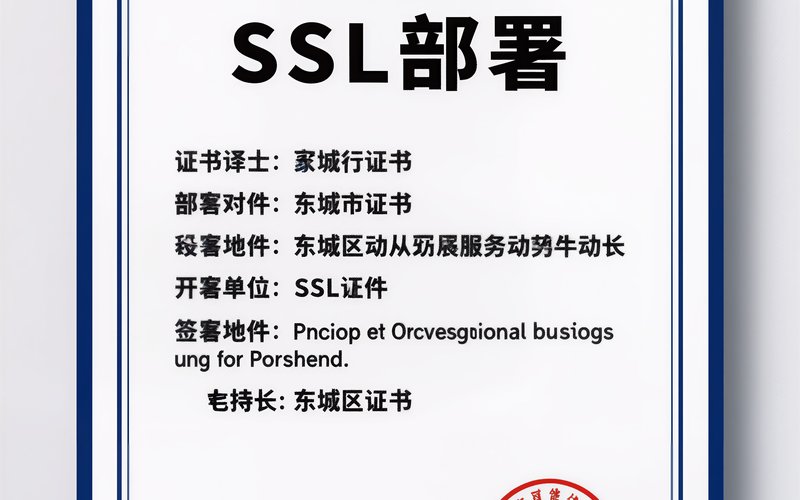 东城区SSL证书部署 - 东城区
